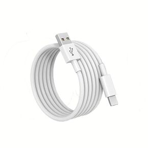 iPhone 15 Carplay USB-A to USB-C Cable, for iPhone 15, 15 Pro Max, 15 Plus, iPad Pro 12.9/11, iPad 10th Gen, iPad Air 5th/ 4th Gen, Mini 6th Gen Charger Car Charging Cable Replacement (White)