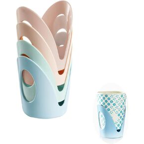 4 Pack Disposable Cups Holder Sleeve Cover Paper Coffee Cup Holders Reusable Plastic Insulated Cup Bracket Stand Anti-scalding Coaster for Cold Hot Water Drinks Espresso Home Office Outdoor