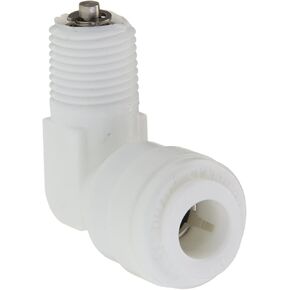 1/4-inch Quick Connect x 1/8-inch NPT Elbow CHECK VALVE Fitting for Membrane Housing