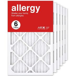 AIRx Filters 13x21.5x1 Air Filter MERV 11 Pleated HVAC AC Furnace Air Filter, Allergy 6-Pack, Made in the USA