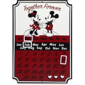 Open Road Brands Disney Mickey Mouse Embossed Metal Sign - Retro Mickey Mouse Wall Art with Inspiring Walt Disney Quote