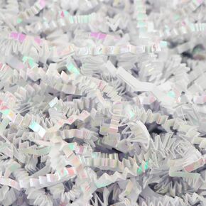 MagicWater Supply - 2 oz - Silver - Crinkle Cut Paper Shred Filler great for Gift Wrapping, Basket Filling, Birthdays, Weddings, Anniversaries, Valentines Day, and other occasions