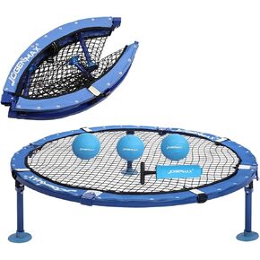 JOGENMAX Outdoor Game Set, Fully Foldable Outdoor Game Set with Detachable Legs