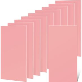 Frienda 10 Pcs Pink Rubber Block 9 x 11.75 x 0.25 Inch Linoleum Block Rubber Carving Block Stamp Making Kit Soft Rubber Carved Brick for Printmaking Stamp DIY Craft Project Printing