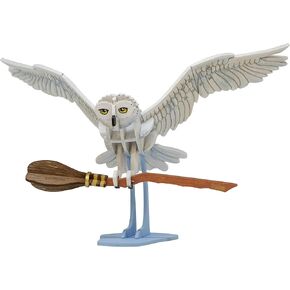 Harry Potter Hogwarts Crest 3D Wood Puzzle & Model Figure Kit (7 Pcs) - Build & Paint Your Own 3-D Book Movie Toy, No Glue Required - Holiday for Kids & Adults, 8+