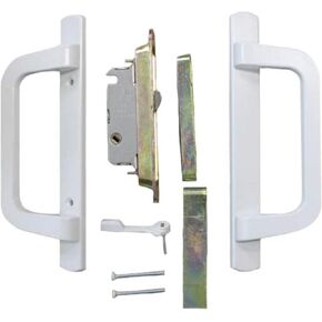 Alcan Premium PGT Door Handle Kit for Sliding Glass Door | Mortise Lock and Keeper Included | Sliding Glass Door Handle Complete Set (Bronze)
