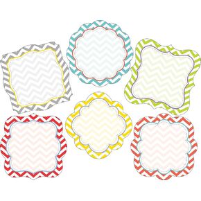 Barker Creek Double-Sided Cut-Outs, Beautiful Chevron, School Accents, Bulletin Boards, Party Decorations, Office, Home Learning, Classroom and School Decor, Double-Sided, 5.5" high, 36 per Pkg (2202)