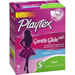Playtex Gentle Glide 360 Tampons - Super - 18 ct