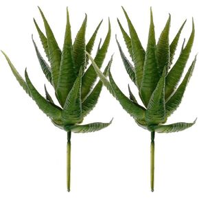 قطعتان من عصارة صناعية صغيرة من Supla، صبار هاوورثيا الأخضر الشائك، صبار صناعي صغير، غير محفوظ بوعاء (أخضر) in Kuwait