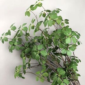 3Pcs 45.3in Artificial Greenery Stems,Artificial Plants Branches Green Leaves Stems,Greenery Faux Branches for Vase Filler for Wedding Party Home Office Indoor Outdoor Decor (3pcs 33.5in)