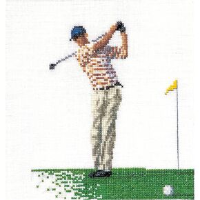 Thea Gouverneur - Counted Cross Stitch Kit - Golf - Aida - 18 Count - for Adults - 3032A