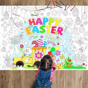 Unicorn Coloring Books for Kids Unicorn World Giant Coloring Poster Large Coloring Tablecloth Huge Table Cover for Boys Girls Birthday Party Supplies Favor 31.4 x 43.3 Inch