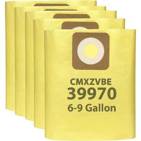 Zibopon CMXZVBE38749 Vacuum Dust Bags Replacement for CRAFTSMAN 16 and 20 Gallon Shop Vac Bags: CMXEVBE17595, CMXEVBE17596, Part# 38749