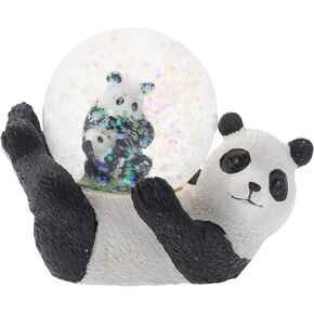 Elanze Designs Otter Mother and Baby Miniature 45MM Sturdy Polyresin Sturdy Polyresin Magical Whimsical Tabletop Dresser Nightstand Glitter Water Snow Globe Figurine Decoration