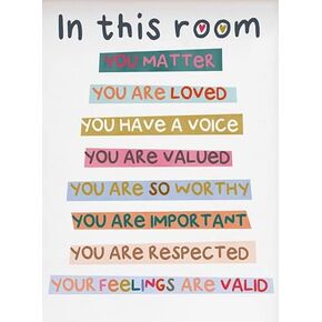 Eeypy Classroom Sign Rainbow Diversity Rainbow Poster Diversity Classroom Pride Rainbow Boho Teacher Poster in This Classroom in This Room Wood Sign Wall Art Sign 8x12 Inch
