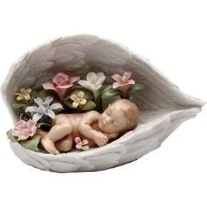 Cosmos Gifts 20846 Baby in Guardian Angel Wings Ceramic Figurine, 6-Inch