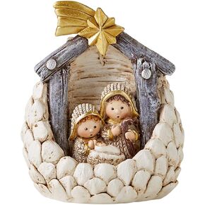 Acorn Holy Family Nativity Scene Figurine, 3 1/2 Inch in Kuwait