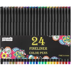 Dyvicl Fineliner Fine Point Pens, 100 Colors 0.4mm Fineliner Color Pen Set Fine Point Markers Fine Tip Drawing Pens for Journaling Writing Note Taking Calendar Agenda Adult Coloring