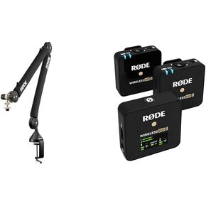 ذراع الاستوديو الاحترافي RØDE PSA1+ مع التخميد الزنبركي وإدارة الكابلات، أسود