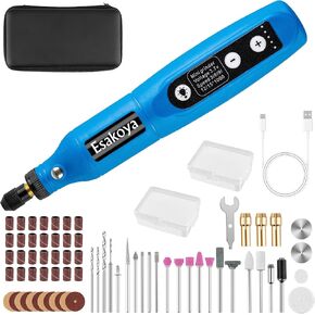 Cordless Rotary Tool, 5-Speed Mini Rotary Tool Kit with 70 Accessories, Multi-Purpose 3.7V Type-C Charging Rotary Tool for Engraving, Sanding, Polishing, Drilling, Grinding, Small DIY Crafts