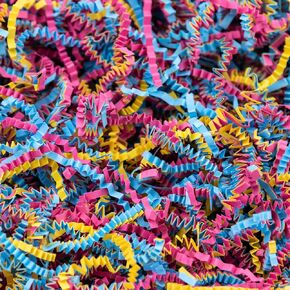 MagicWater Supply - 4 oz - Fiesta Mix - Crinkle Cut Paper Shred Filler great for Gift Wrapping, Basket Filling, Birthdays, Weddings, Anniversaries, Valentines Day, and other occasions
