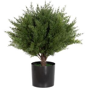 2.9 ft (35 in) Simulated Cedar Pallet Tree Potted Plants UV Protected Foliage Outdoor Simulated Shrubs Home & Office Interior Decor Outdoor Pruning Trees Simulated Outdoor Trees in Kuwait