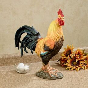 Touch of Class Wild Rooster Table Sculpture Multi Warm