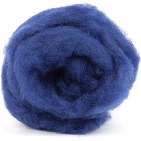 Maori Wool - A Special Blend of New Zealand Wools by DHG for Needle Felting and Wet Felting, Approx 3.5 OZ / 100 gr, Carded Wool Batt, 100% Pure Wool, Color Bubblegum