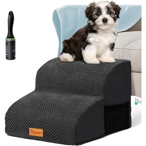 توب مارت سلالم كلاب اسفنجية ممتدة عالية الكثافة بطبقتين، ارتفاع 11.8 انش، سلم كلاب غير قابل للانزلاق، سلم كلاب من الفوم الناعم، مثالي للكلاب المصابة والقطط الأكبر سنا والحيوانات الاليفة التي تعاني من in Kuwait