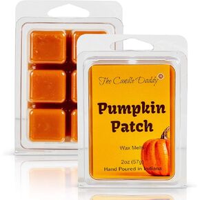 The Candle Daddy Pumpkin Patch Scented Wax Melts Cubes - Fall Autumn Halloween - 1 Pack - 2 Ounces - 6 Cubes