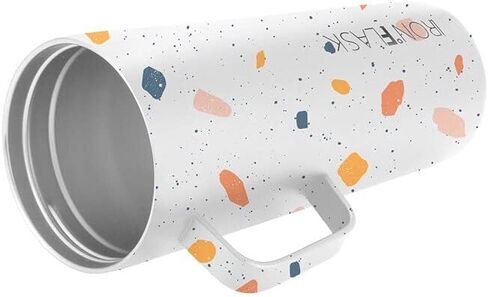 IRON °FLASK Grip Novelty Coffee Mug - Leak Proof, Vacuum Insulated Stainless Steel Bottle, Double Walled, Thermo Travel, Hot Cold, Water Metal Canteen - Midnight Black, 16 Oz - Classic Bottom in Kuwait