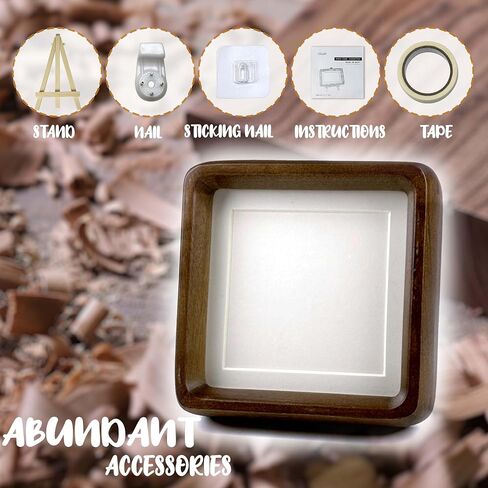 4x4 Natural Walnut Wood Picture for Polaroid Picture Frame,Baby Sonogram Ultrasound Picture Frame,Mini Canvas Frame,for Wall and Tabletop,Gifts for birthdays, wedding anniversaries in Saudi Arabia