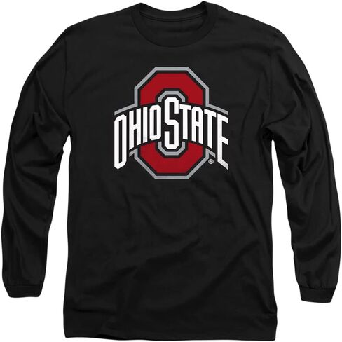 The Ohio State University Official Distressed Primary Logo Unisex Adult Long-Sleeve T Shirt in Saudi Arabia