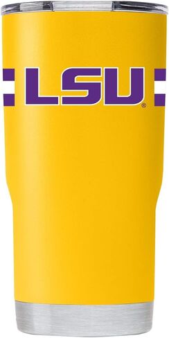 كوب أصفر من Gametime Sidekicks LSU بسعة 20 أونصة - مرخص رسميًا، من الفولاذ المقاوم للصدأ 18/8، بجدار مزدوج، معزول بالفراغ، شعارات مطبوعة بالأشعة فوق البنفسجية LED، بدون عرق، يبقى ساخنًا/باردًا - 360 التفاف in Saudi Arabia
