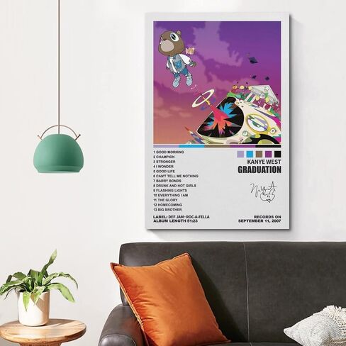 Gaobi Kanye West Poster Rapper Posters The Life of Pablo Music Album Cover Posters Canvas Art Poster And Wall Art Picture Print Modern Family Bedroom Decor Posters 12x18inch(30x45cm) in Saudi Arabia