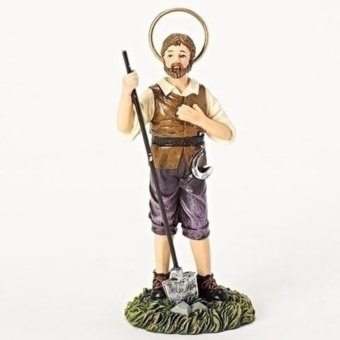 Roman Saint Isidore Catholic Archbishop of Seville Religious Figurine 48890 New in Saudi Arabia