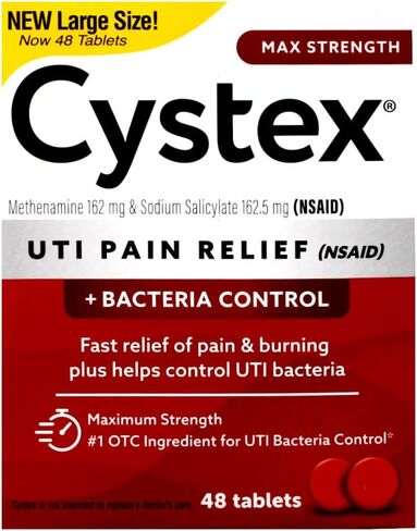 أقراص Cystex Plus لتخفيف آلام المسالك البولية، 40 قرصًا in Saudi Arabia