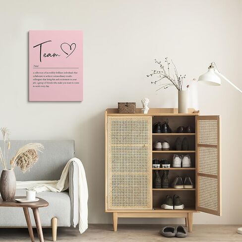 XWELLDAN Team Definition Poster Teamwork Wall Art for Office Decor, Office Artwork Wall Decor, Office Wall Decor, 11x14, Framed in Saudi Arabia