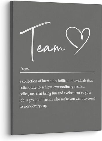 ملصق تعريف فريق XWELLDAN، فن جدار العمل الجماعي لديكور المكتب، ديكور جدار العمل الفني للمكتب، ديكور جدار المكتب، 11 × 14، مؤطر in Kuwait