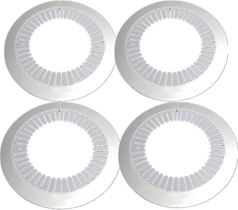 Wall Flange Easy Installation Plastic Radiator Escutcheon Water Pipe Drain Line Cover Collar Wall Pipe Cover Decoration Pipe Collars,Pipe Collar Cover (2.36-3.0inch, white) in Kuwait