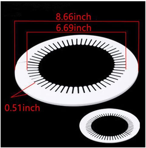 Wall Flange Easy Installation Plastic Radiator Escutcheon Water Pipe Drain Line Cover Collar Wall Pipe Cover Decoration Pipe Collars,Pipe Collar Cover (2.36-3.0inch, white) in Kuwait
