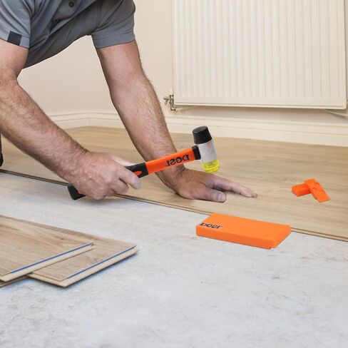 Laminate Flooring Tools, Vinyl Flooring Tools with 30-Piece Spacers and Double-Faced Mallet, Heavy Duty Pull Bar, Tapping Block in Saudi Arabia