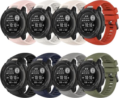 Band for Garmin Instinct 2X, Soft Silicone Replacement Watch Band Strap for Garmin Instinct 2X Solar (No Tracker) in Kuwait