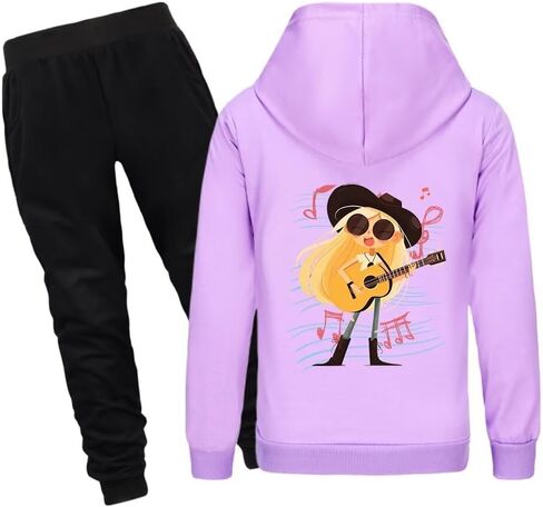 Long Sleeve Hooded Coordinatedoutfit children Kids Sweatshirt Sets in Saudi Arabia