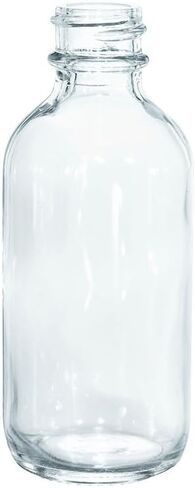 GlassBottleOutlet (عبوة من قطعتين) 2 أونصة. قم بمسح بوسطن الدائرية باستخدام رشاشات سوداء دقيقة الرذاذ وأغطية مخروطية سوداء مبطنة in Kuwait