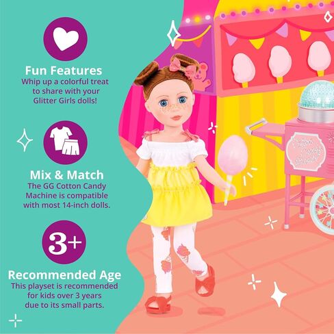 Glitter Girls – GG Home Porch Set – Doll House Patio Furniture Playset with Dog Bed, Flower Chair, Mailbox, Table, and More! – 14-inch Doll Accessories for Kids Ages 3 and Up in Kuwait