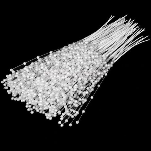 10 قطع من رذاذ باقة اللؤلؤ المطرز من Xiaokeis، سلسلة من أعواد اللؤلؤ باقة زهور الزفاف، سلسلة خرز رذاذ اللؤلؤ الاصطناعي لتزيين حفلات العروس (أبيض) in Kuwait