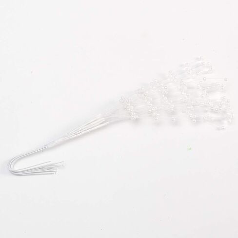 10 قطع من رذاذ باقة اللؤلؤ المطرز من Xiaokeis، سلسلة من أعواد اللؤلؤ باقة زهور الزفاف، سلسلة خرز رذاذ اللؤلؤ الاصطناعي لتزيين حفلات العروس (أبيض) in Kuwait