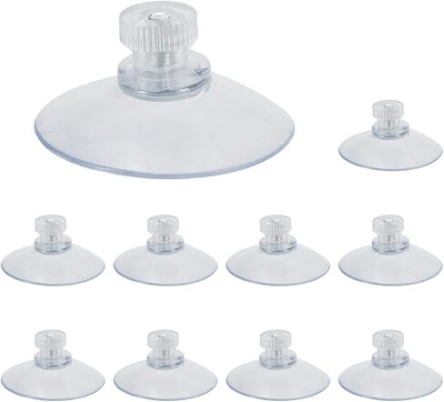 10 PCS Suction Cup,41 mm Suction Pads with Plastic Cap Clear PVC Sucker Pads Strong Adhesive Suction Holder for Window Glass Bathroom Wall Glass Door in Saudi Arabia