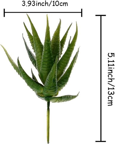 قطعتان من عصارة صناعية صغيرة من Supla، صبار هاوورثيا الأخضر الشائك، صبار صناعي صغير، غير محفوظ بوعاء (أخضر) in Kuwait